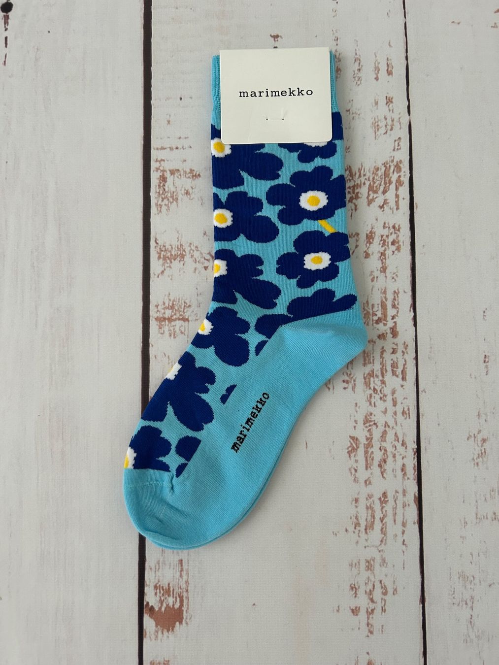 Calze: Marimekko socks pop-up flower print – Nuovo e nell'imballaggio originale da Zürich venduto da Ferienan 2
