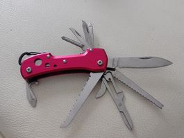 Multifunktionswerkzeug Messer Rot Stainless guter Zustan