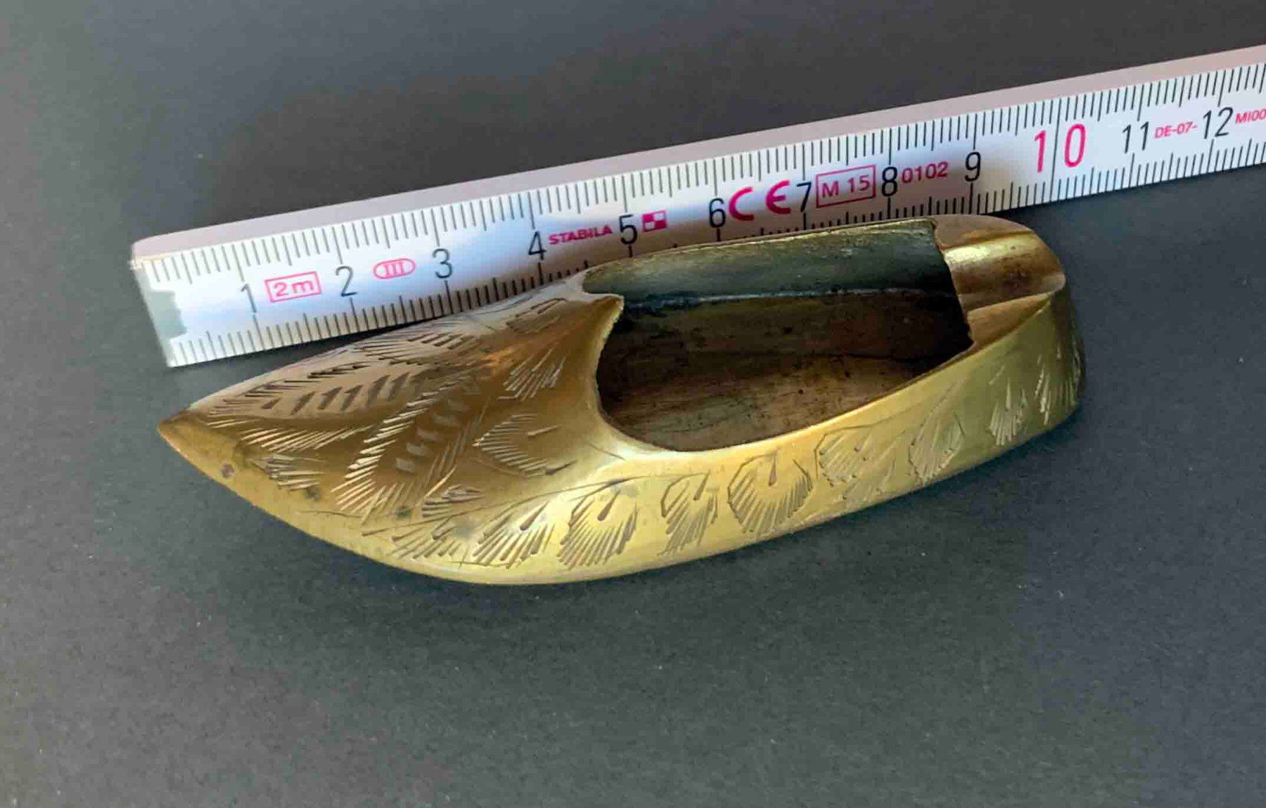 Aschenbecher: Messing Aschenbecher Schuhform – Gebraucht aus Goldau von Balkonia09