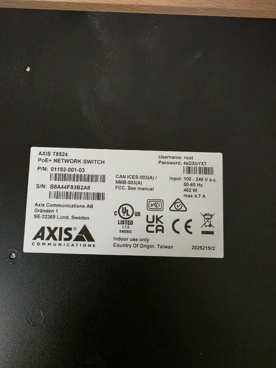 Axis T8524 PoE+ Network Switch - 24 Ports - Fast! (Gebraucht) in ...