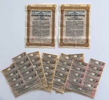 Original Schuldverschreibungen Deutschland 2. Weltkrieg 1939