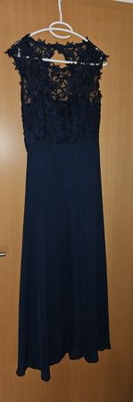 Dunkelblaues Abendkleid, Gr. 38, perfekt für Festlichkeiten!