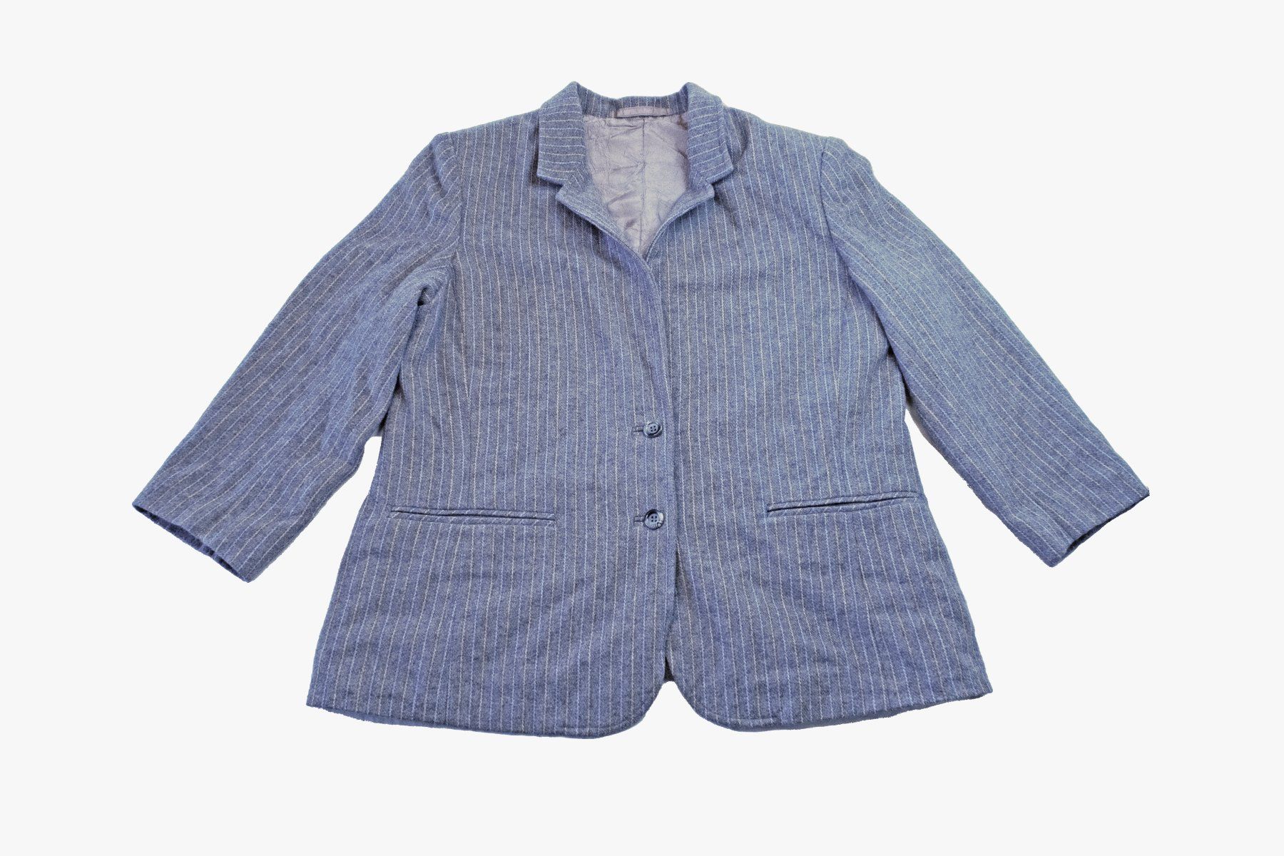 Giacche: Blazer grau gestreift Vintage / M – Usato da Rheinfelden venduto da womanskirtSecondhand