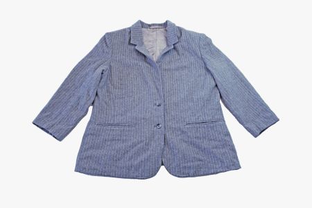 Blazer grau gestreift Vintage / M