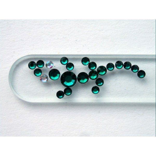 Unghie finte: Glasnagelfeile mit Swarovski Steine – Nuovo e nell'imballaggio originale da Mosnang venduto da Glascom2