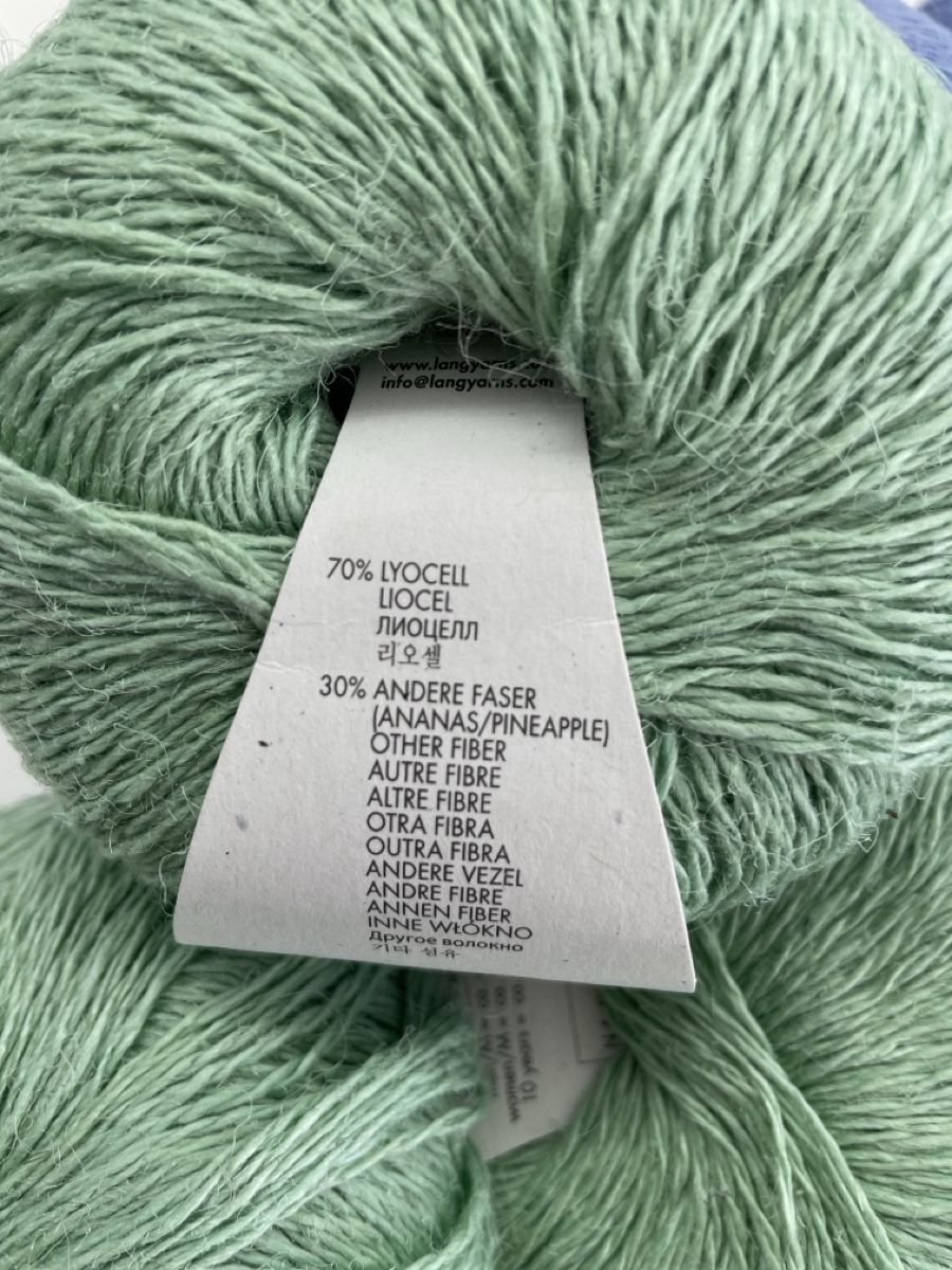 Lang Yarns Lana: Wolle Lang Ananas hellgrün und hellblau neu – Nuovo (secondo la descrizione) da Lohn Ammannsegg venduto da ant_5l6r 2