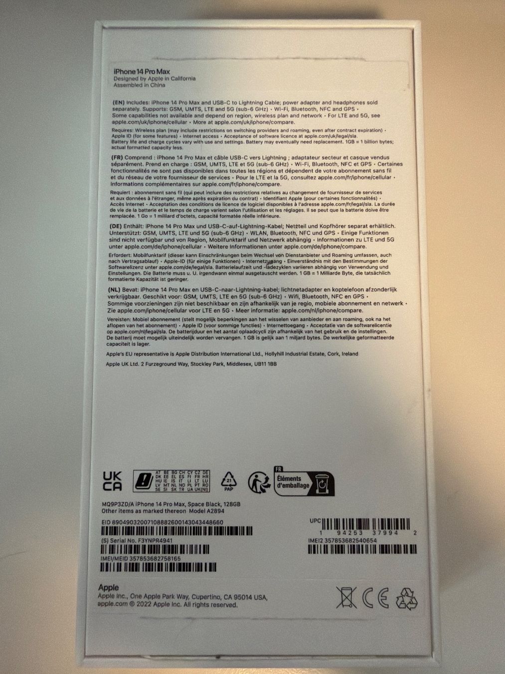 Apple Telefoni cellulari / Smartphones: iPhone 14 Pro Max 128GB – Usato da Neuhausen venduto da pas_9lqk 4