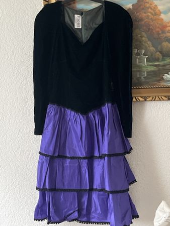 SamtKleid DukelgünGrS Gereinigt Top Einechter Hingucker!
