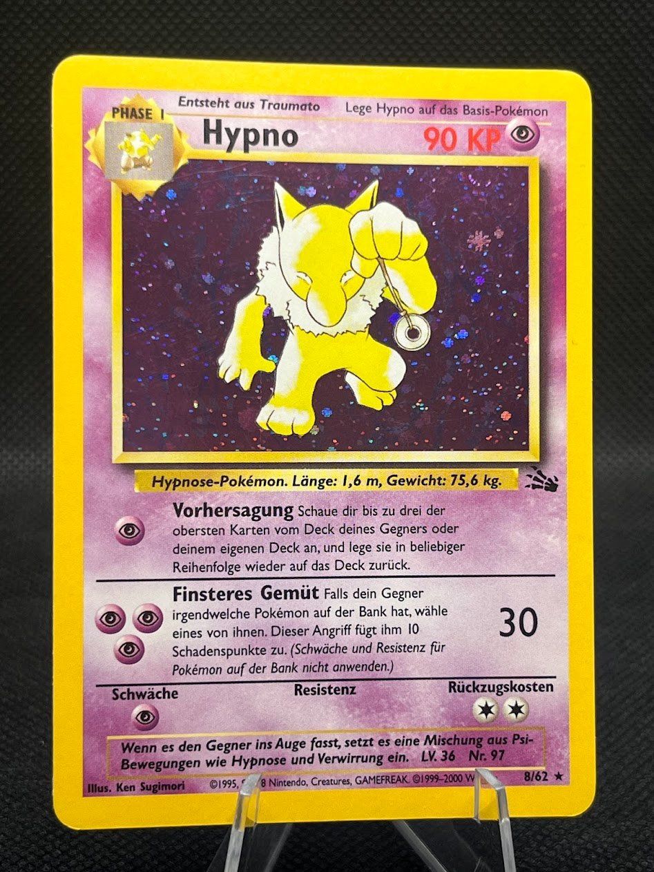 Pokémon Carte collezionabili: Pokemon -  Hypno Holo Fossil 8/62 – Usato da schaan venduto da Schokoloco