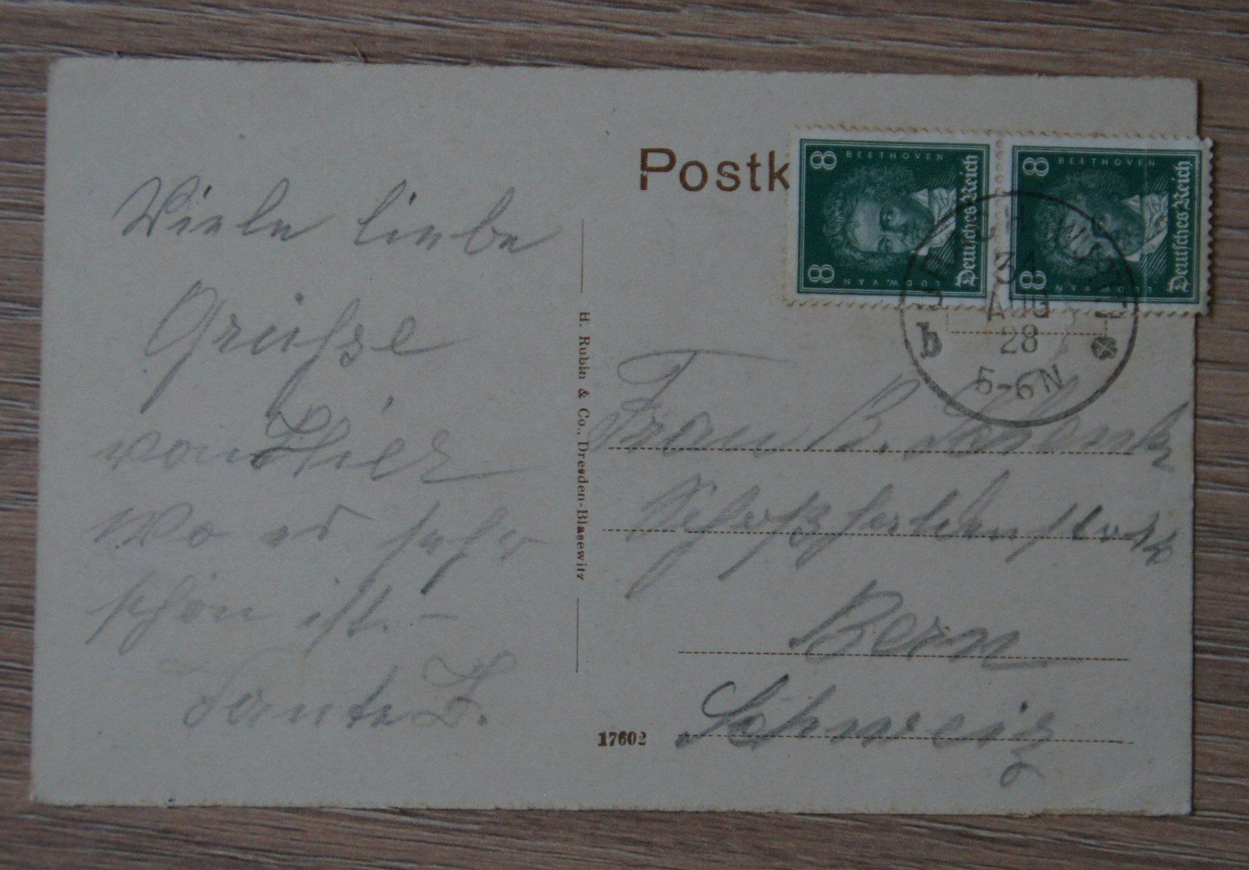 Cartoline postali: Hohen Urach, 1928 – Usato da St. Margrethen SG venduto da maege07 1