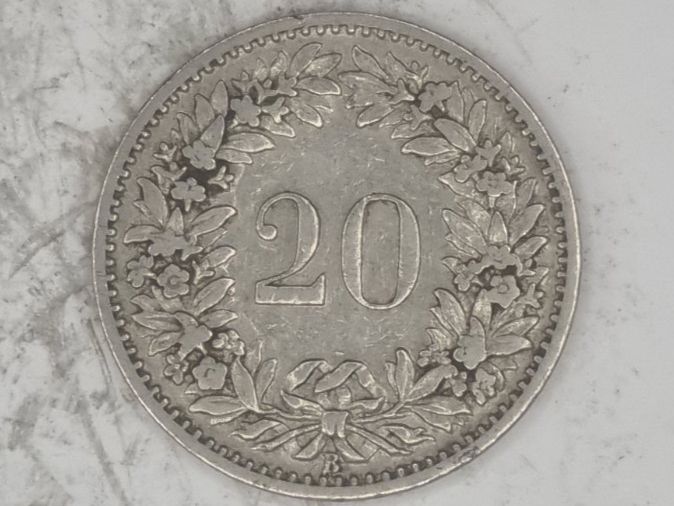 Tutti le monete: 20 rappen 1897 Seltene Jahre – Usato da Bure venduto da chap981 1