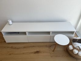 IKEA BESTÅ TV-Möbel / Wohnwand – weiss – 180 × 42 × 185 cm