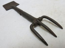 Fund Alt Vintage Rostig Selten Kurios Garten-Schaufel-Gabel