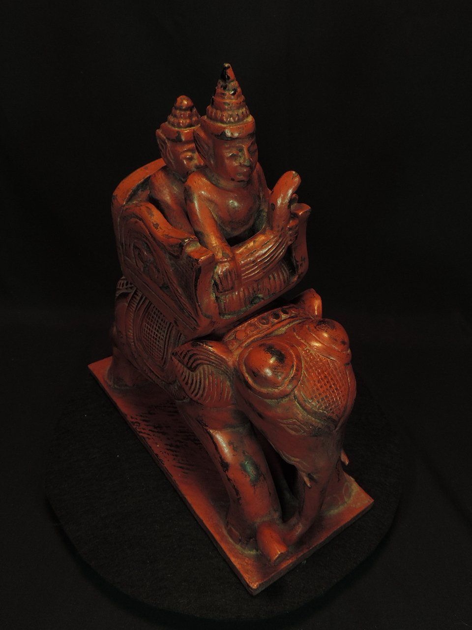 Figuren: alte Elefantenfigur mit Reitern aus Myanmar – Gebraucht aus Duggingen von roterbambus 5