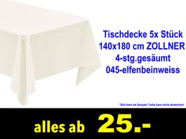18. & 20. JUNI 🟡 Tischdecke 5x Stück 140x180cm /921x