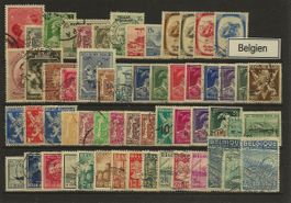 BELGIEN,  kleines Lot gestempelter Briefmarken