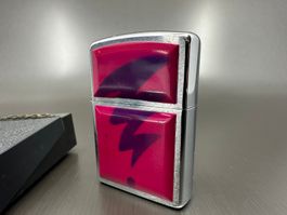 Zippo Pink Violett, Unbenutztes Feuerzeug, Benzinfeuerzeug