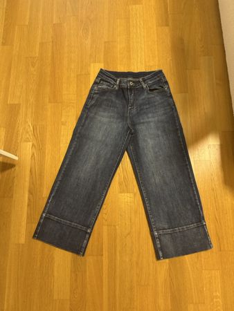 Damen Jeans weit geschnitten Blau 