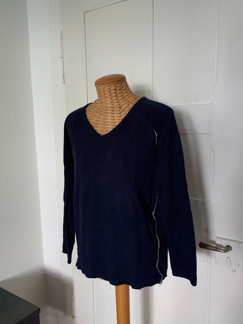 Zara T-shirt: ZARA - Jersey Langarmshirt navy blau S – Usato da Zürich venduto da Diazaio 1