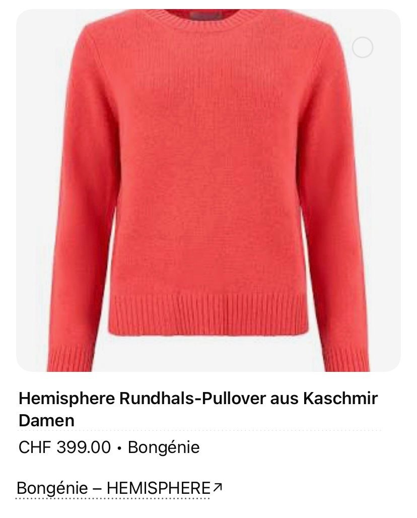 Hemisphere Maglioni & Felpe: HEMISPHERE 100 Cashmere, Gr. 34/36 – Usato da Lax venduto da Napili 3