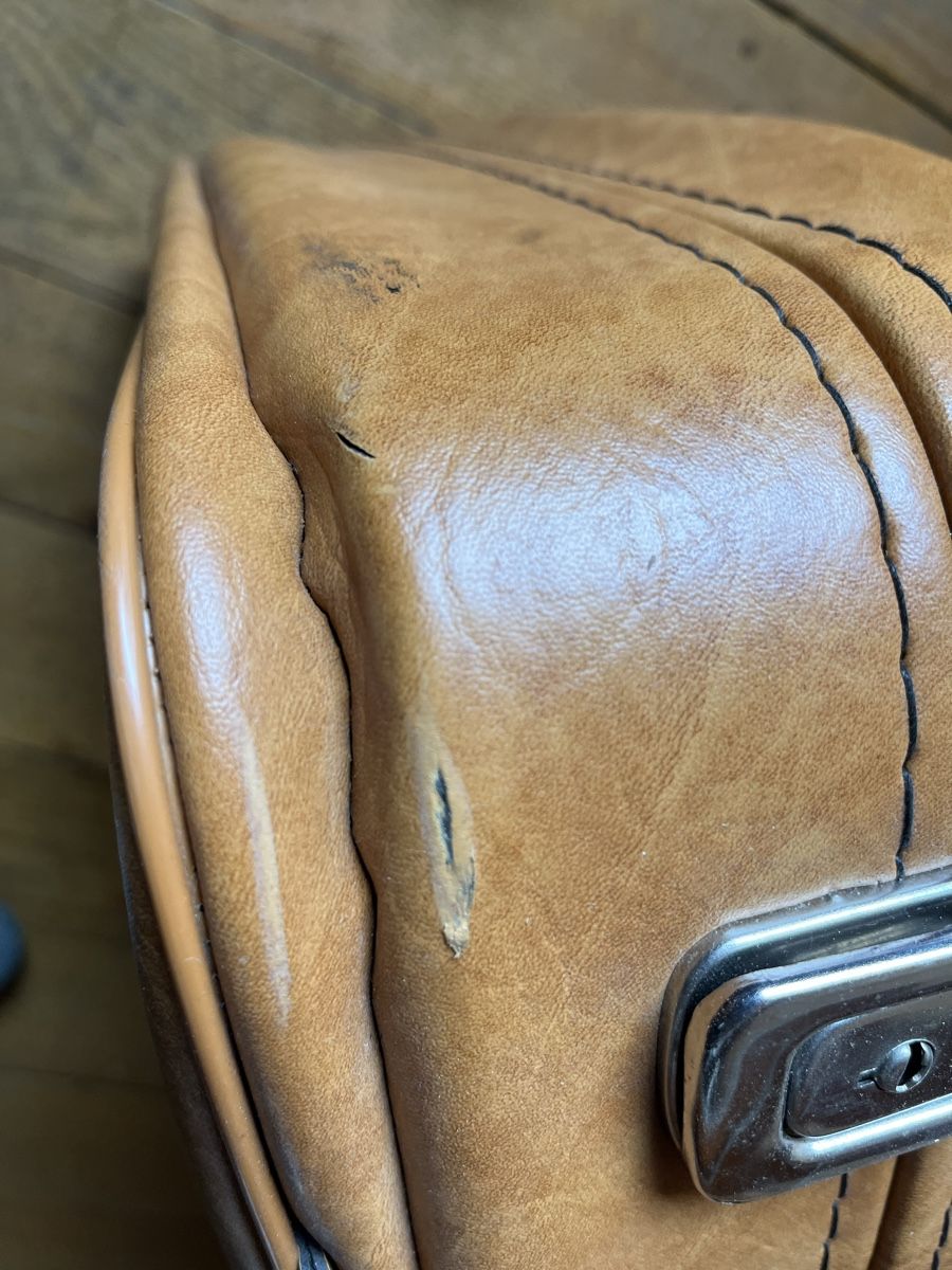 Valigie: Retro Reisekoffer aus Leder – Usato da Escholzmatt venduto da Stern777 7