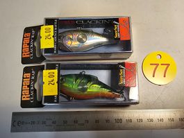 2x Rapala Clackin' Rap Wobbler neu & OVP 8cm 24g Egli