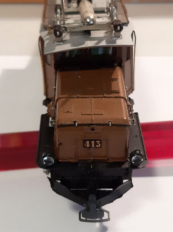 Bemo Modelleisenbahnen: Bemo H0m 1255 121 RhB Ge 6/6 I 413 Krokodil digitalisiert – Gebraucht aus Thun von Schwarzsee48 5