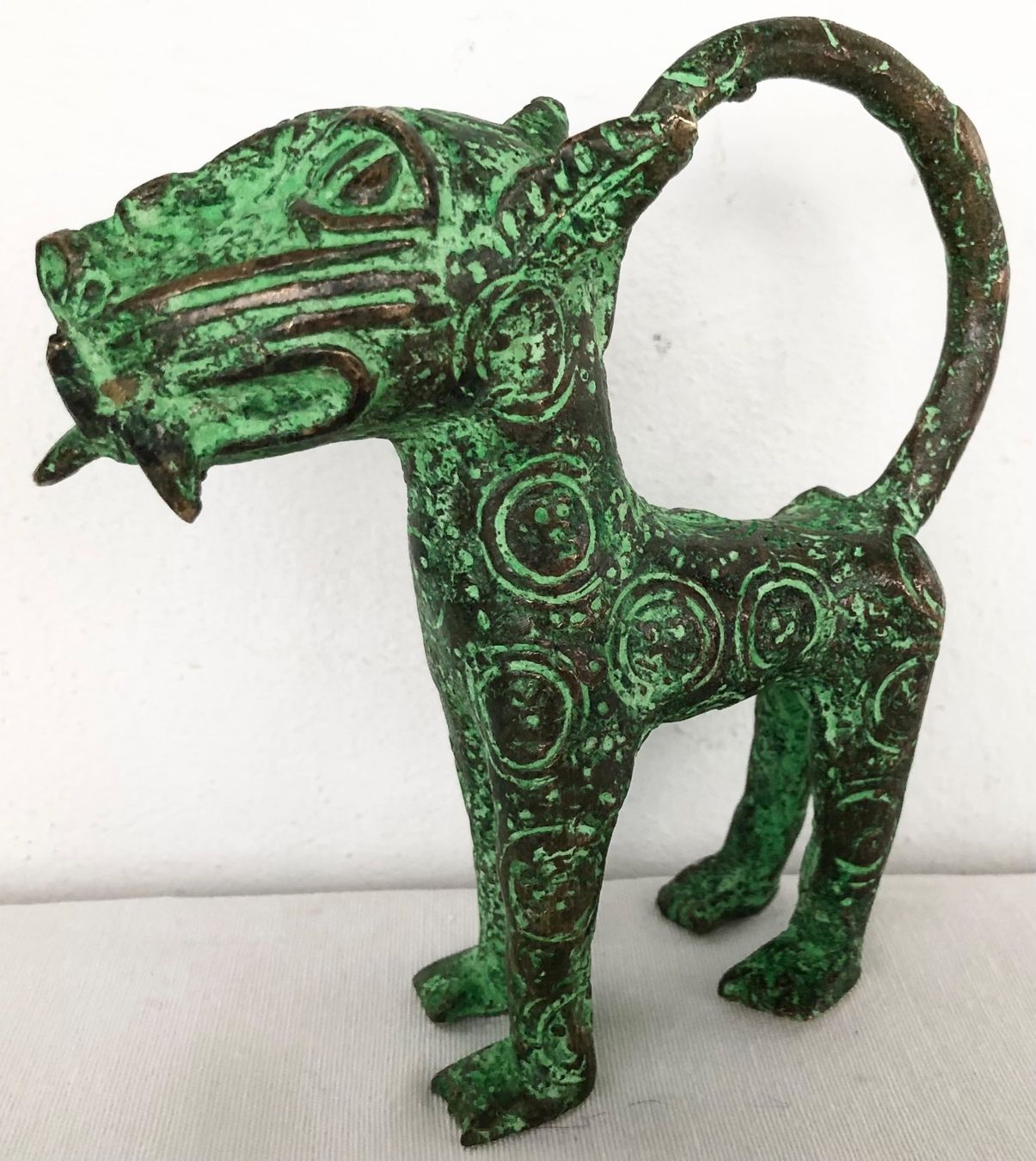 Sculture & Statue: feiner alter Leopard Bronze Benin Höhe 13 cm – Usato da Rüthi (Rheintal) venduto da Kunsthaus777 7