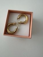 Pompidou Ohrringe Creolen 18kt vergoldet