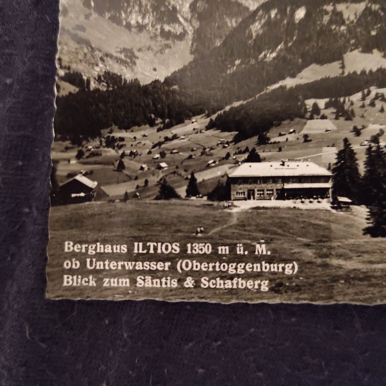 Cartoline postali: Alte Ansichtskarte Berggasthaus Iltios, Unterwasser – Usato da Münchwilen AG venduto da Choche1 1
