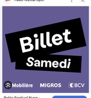 Billet Paléo Festival Nyon Samedi 25 juillet
