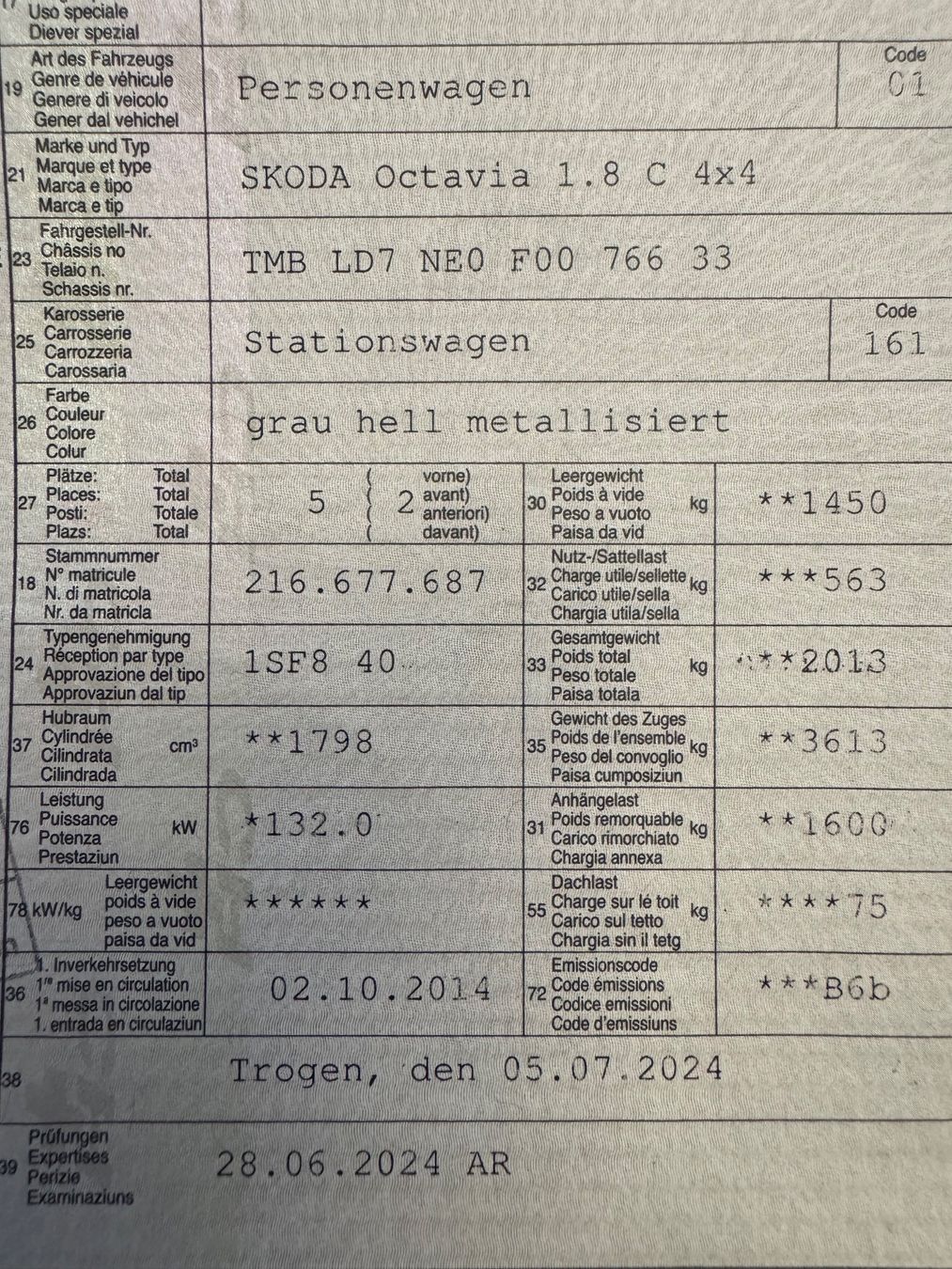 Skoda Automobili: Skoda Octavia 1.8 C 4x4 – Usato da St. Gallen venduto da AutoSG 9