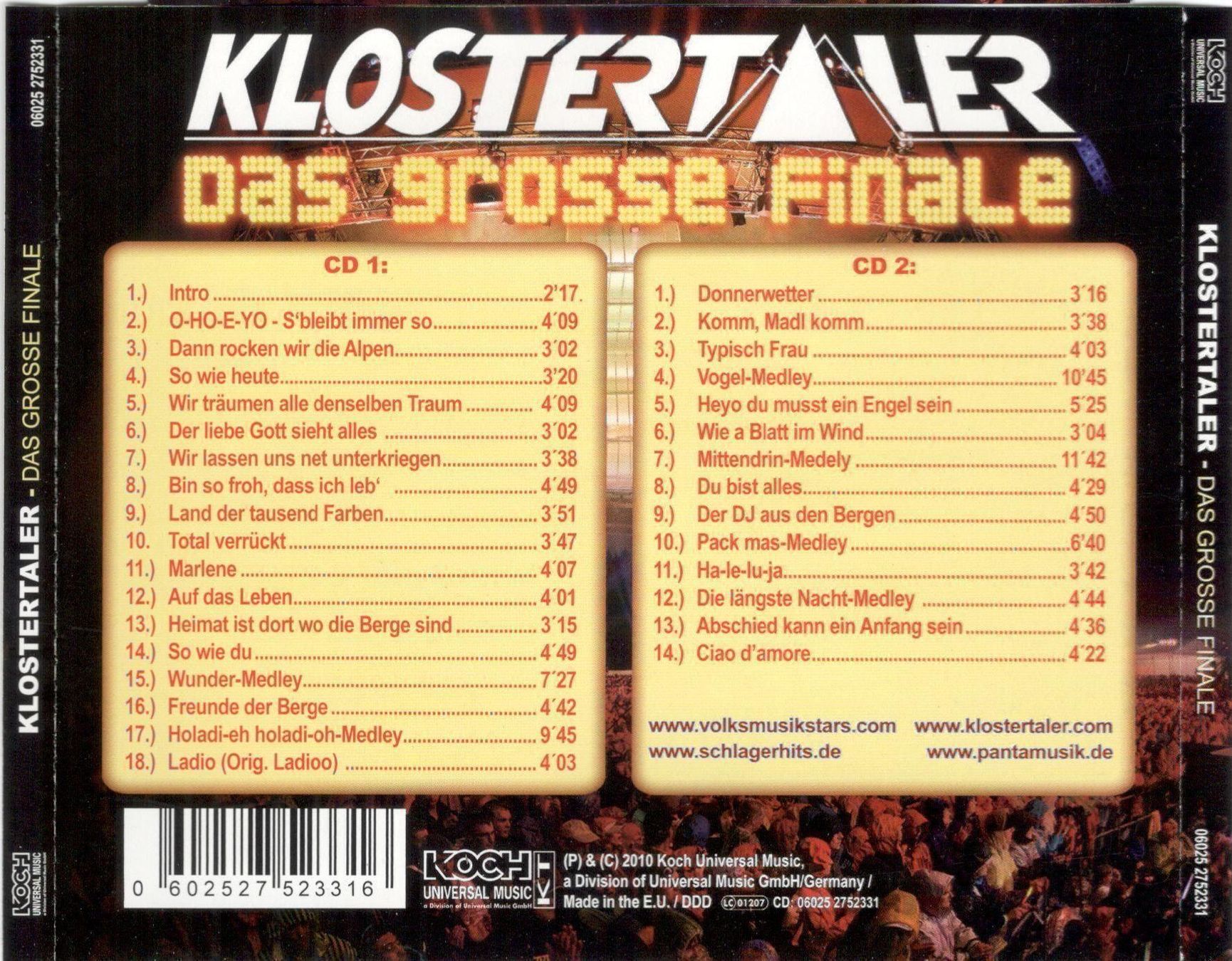 CD: Klostertaler Doppel CD Das grosse Finale – Usato da St. Margarethen TG venduto da ursk10 1