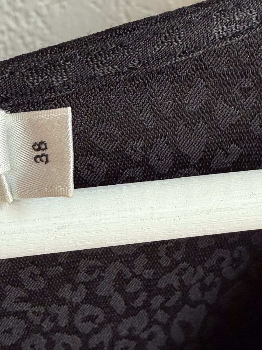 Vestiti: Robe noir imprimé léopard  Gestuz, 36/38 – Usato da Tavannes venduto da Thriftshop 7