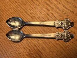 2er Set Rolex Bucherer Löffeli Genève – versilbert