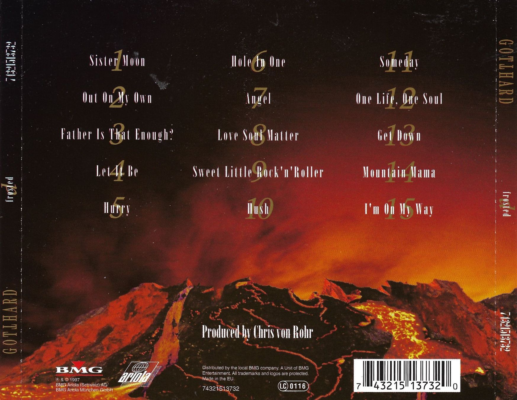 CD: CD: GOTTHARD - d-frosted – Usato da Rotkreuz venduto da groeli69 1