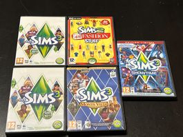 5x Jeux PC les SIMS 3 + extensions (SIMS 2 et 3)