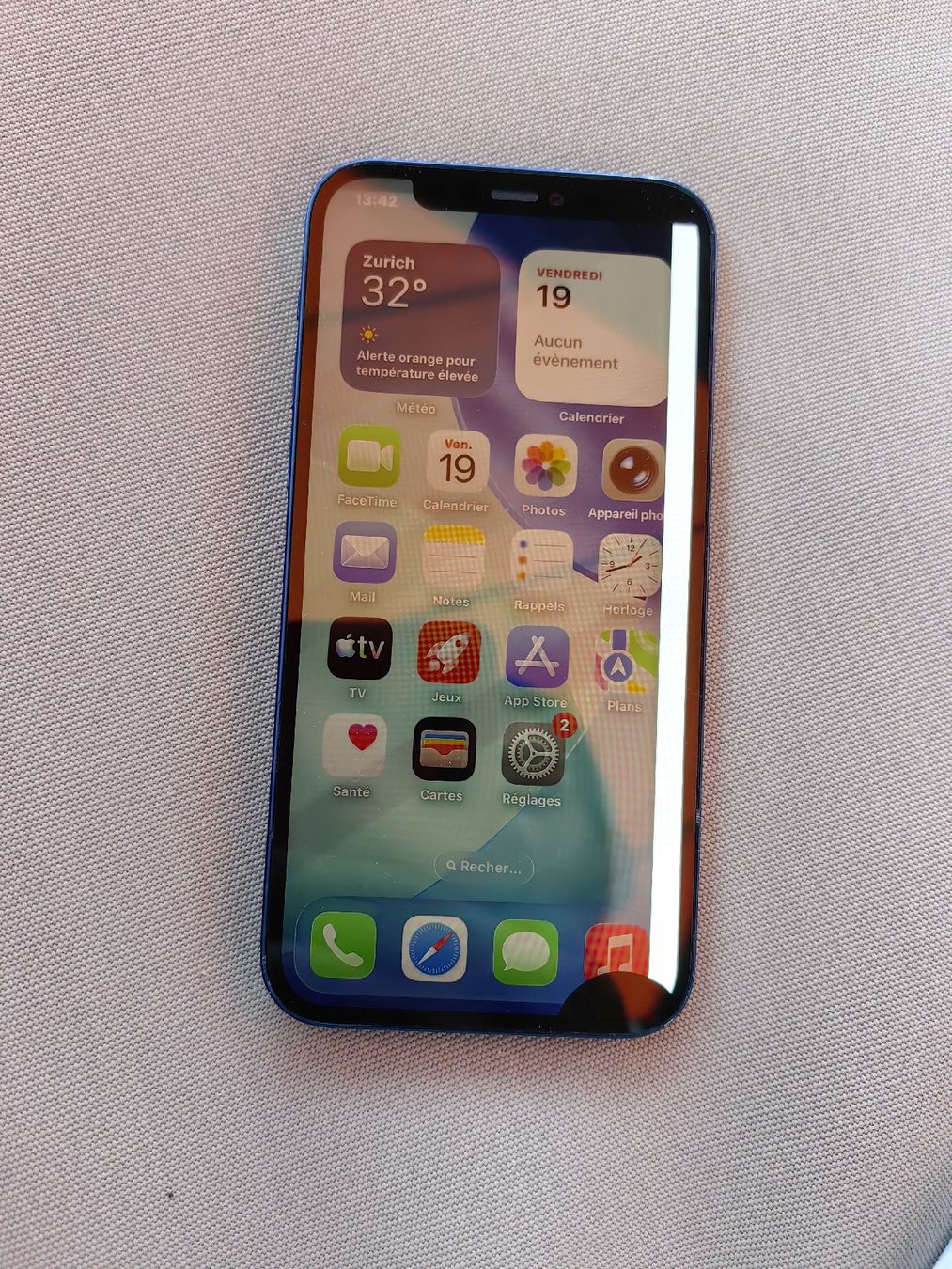 Apple Handys / Smartphones: IPhone 12 bleu, très soigné, 128 go, ios 26.5, écran défect. – Gebraucht aus Bouloz von sunnyul 2