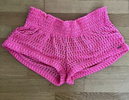 Häkel-Shorts Pink Grösse S Sommer Strand Mode 🏖️