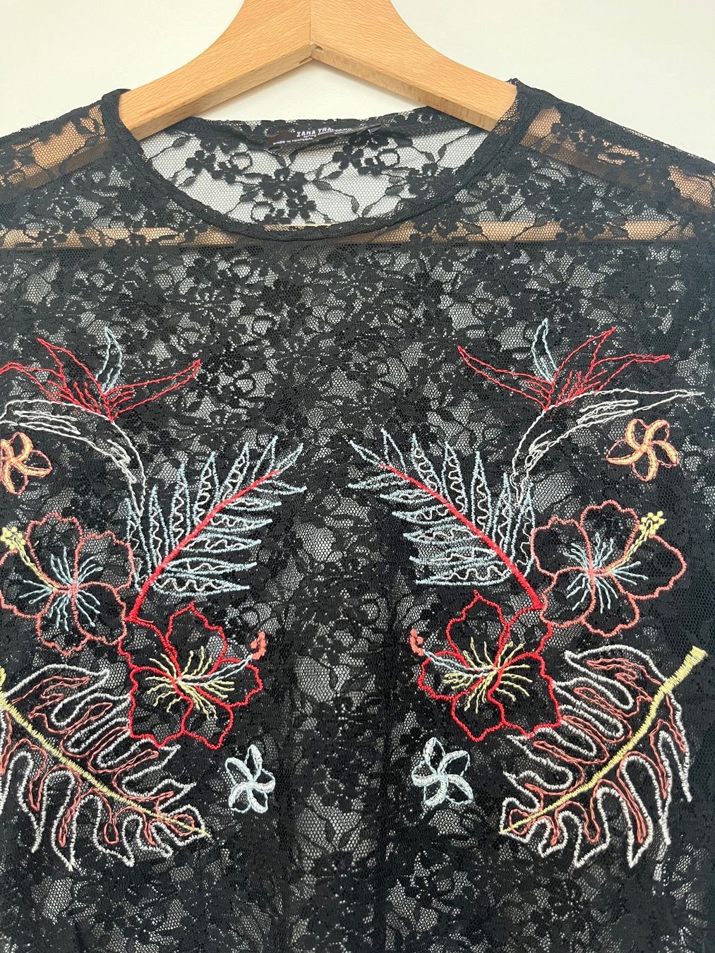Zara Blusen: Chemisier noir dentelle – Neu (gemäss Beschreibung) aus Neuchâtel von Ariane_vn00 2