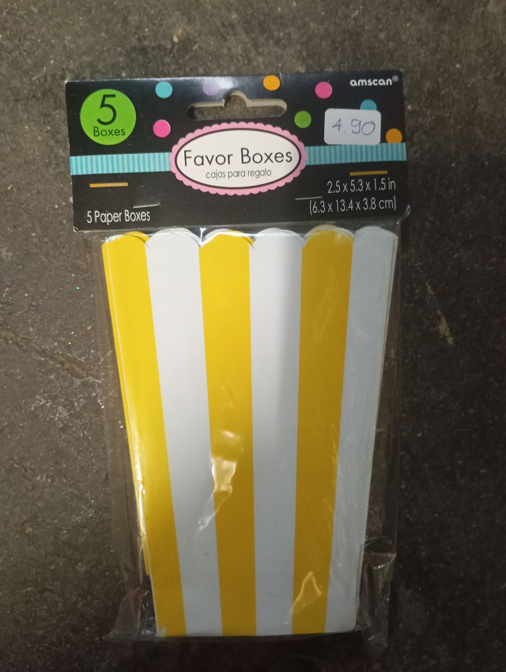 Toutes les décorations: 5 Popcorn Schachteln Gelb – Neuf avec emballage d'origine à Winterthur par pjuma01