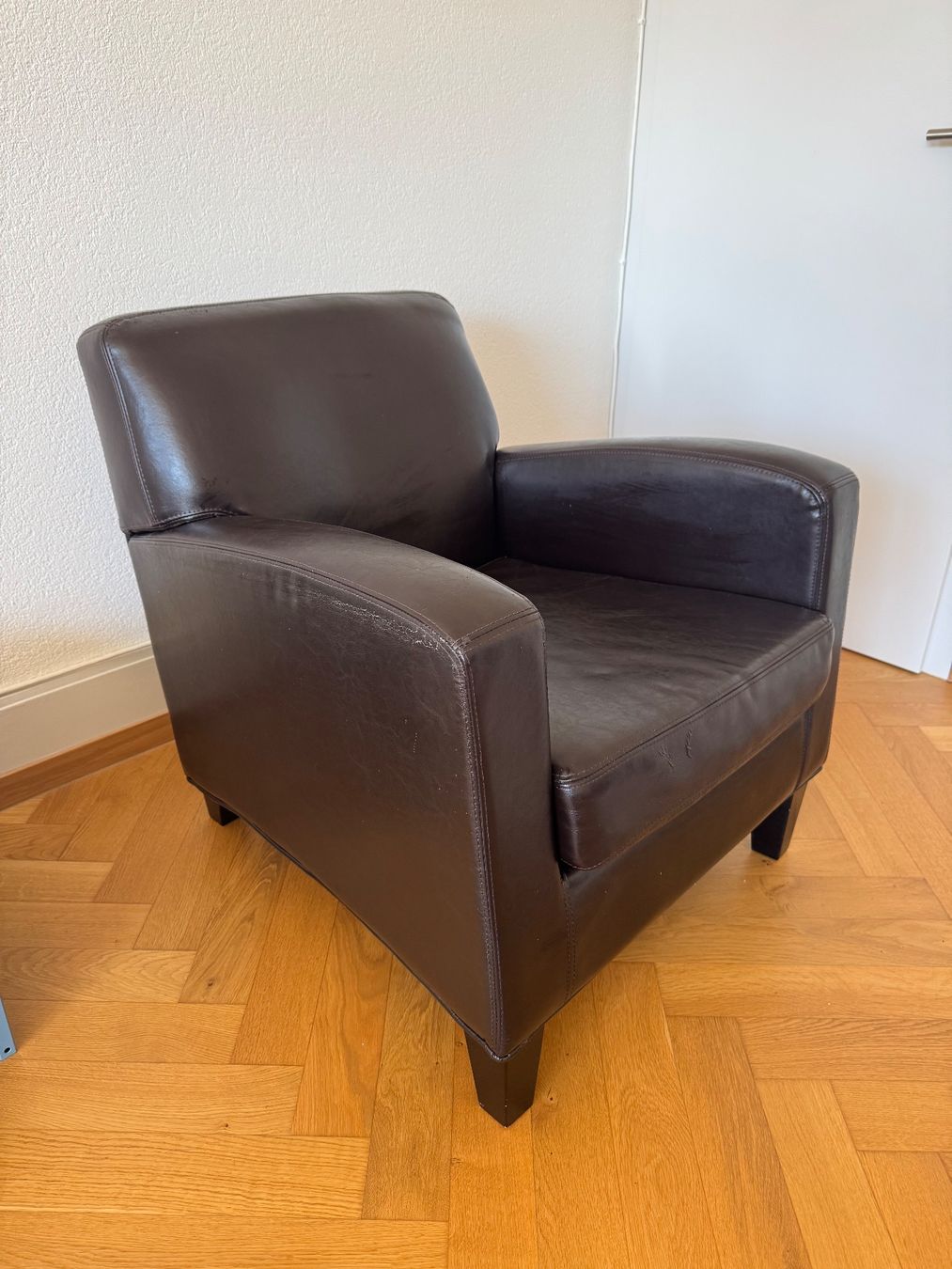 Sessel: Sessel Leder braun Kunstleder – Gebraucht aus Bern von val_f82l