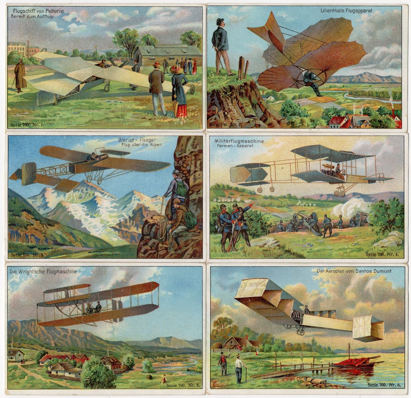 Carte collezionabili: Flugapparate - 6 seltene Sammelbilder – Usato da Eglisau venduto da Chperfins