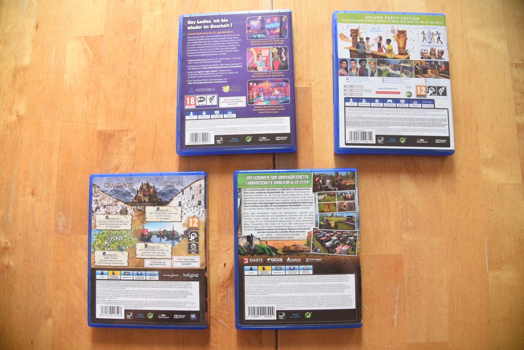 Giochi: Sims4 + Larry + Landw.Sim. 17 + Medieval – Usato da Frenkendorf venduto da gelbeZinnie 1