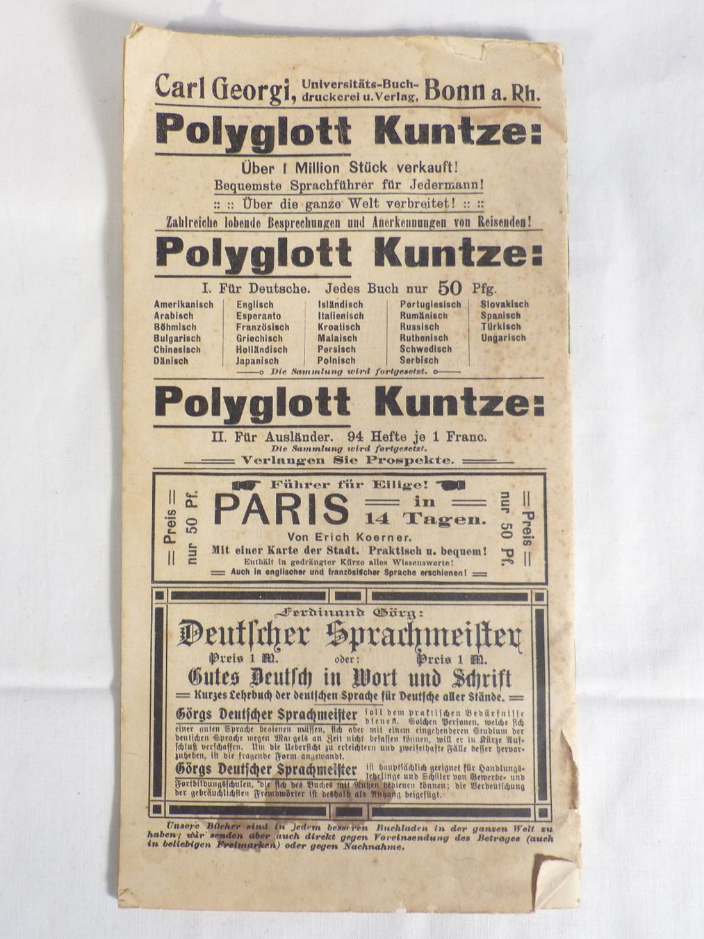 Bücher: Polyglott Spanisch Lernbuch/Sprachführer von 1894 – Gebraucht aus Zürich von botschinski 1
