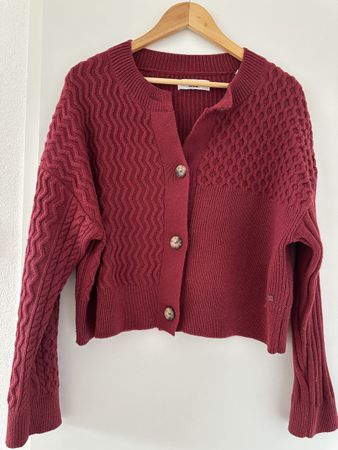 Marc O'Polo Strickjacke, Grösse S, bordeauxrot, Top Zustand