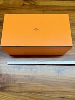Original Hermes Box, leer, orange, 33.5x19x12 cm