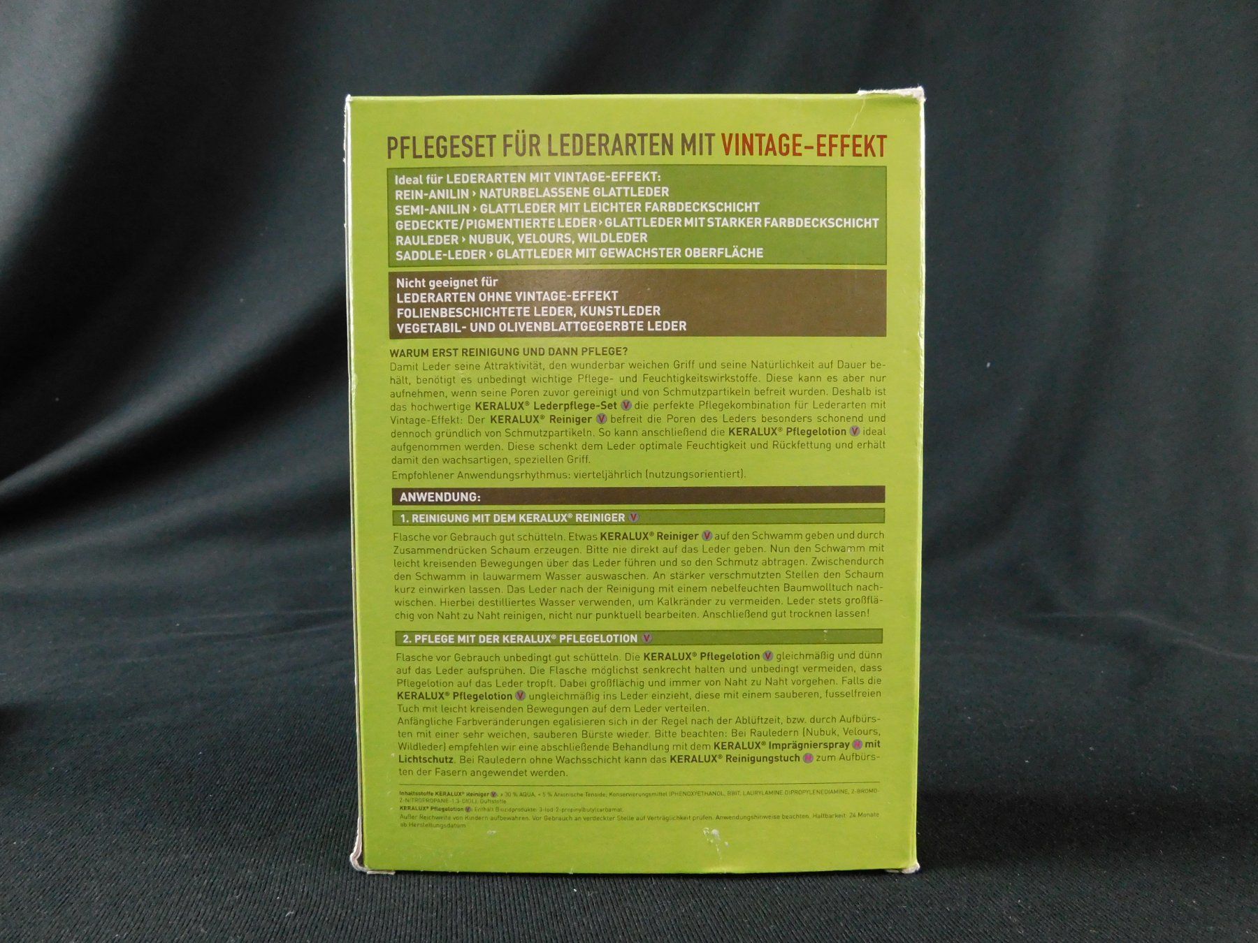 Prodotti per la cura: Lederpflege-Set von KERALUX – Nuovo (secondo la descrizione) da Bülach venduto da restwert_buelach 4