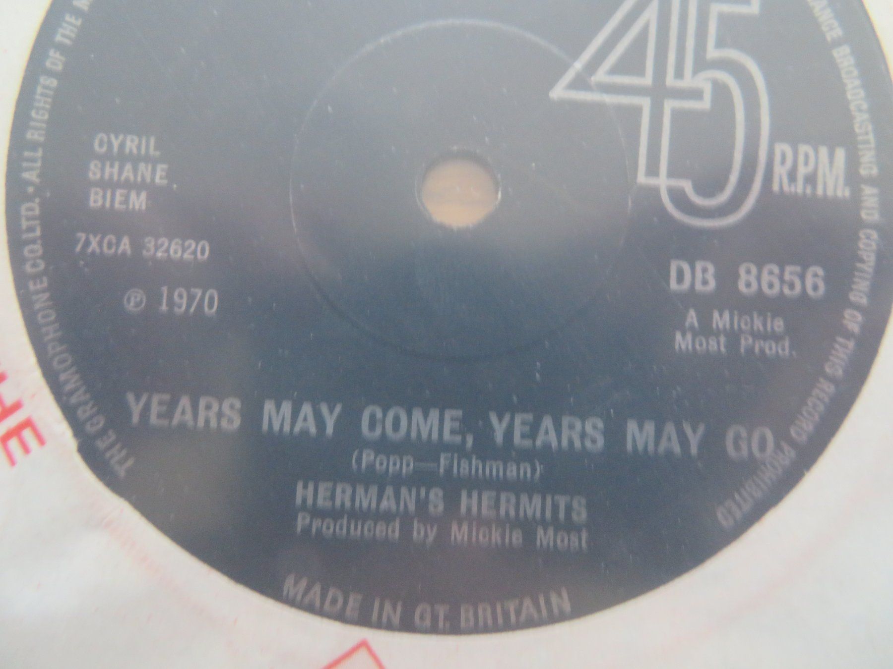 Dischi in vinile: Herman's Hermits Single Schallplatte von 1970 – Usato da Zürich venduto da max_cp5f 1