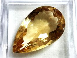 Citrine poire 24.16 ct - Valeur 411 Fr.
